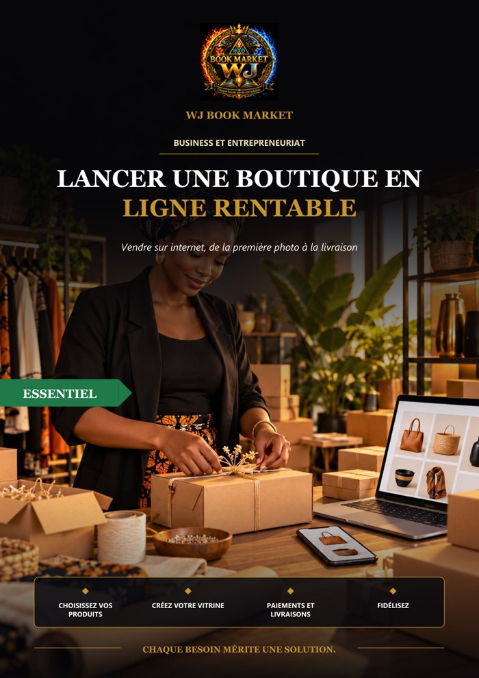 Couverture du guide WJ-0084 : Lancer une boutique en ligne rentable